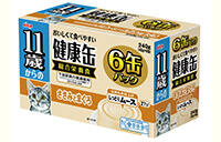 11歳からの健康缶6Ｐ しっとりムース ささみとまぐろ